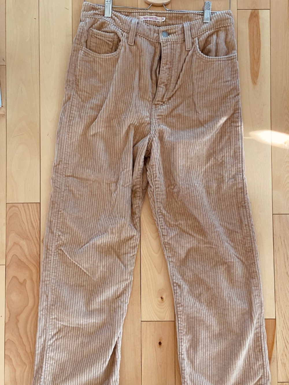 Levi’s Ribcage Straight Ankle Corduroy 28 Granola